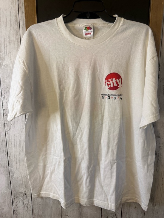 Circuit City Rewards Promo T-Shirt 2004 XL Retail Logo Tee